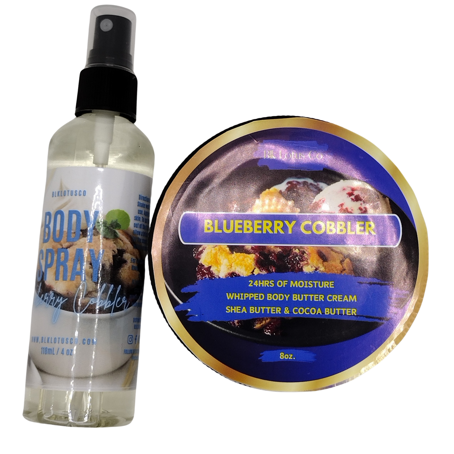 Nourishing Blueberry Cobbler Whipped Body Butter | BLK Lotus Co