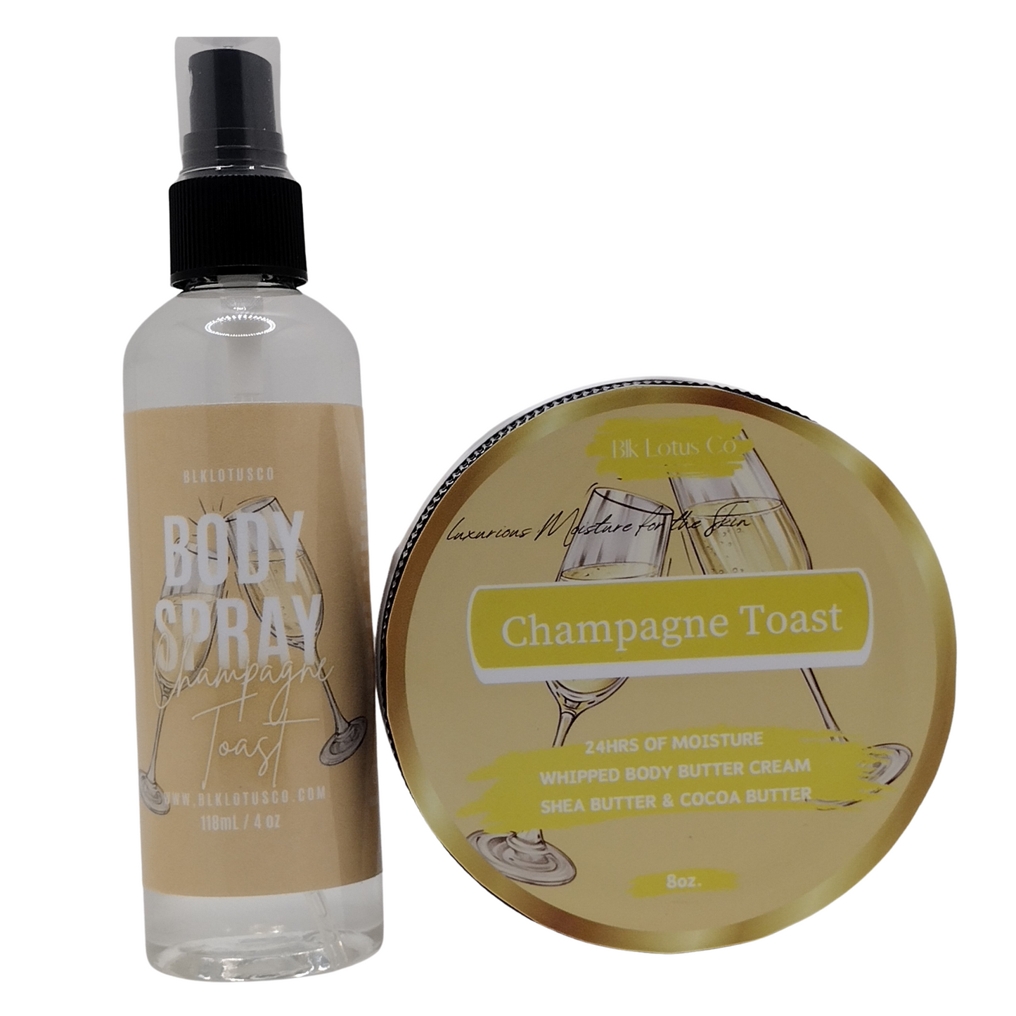 Luxurious Champagne Toast Whipped Body Butter | BLK Lotus Co