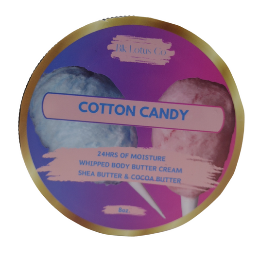 Sweet & Hydrating Cotton Candy Whipped Body Butter | BLK Lotus Co