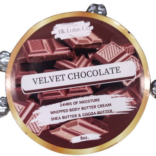 Experience Luxurious Hydration with Blk Lotus Co's Velvet Chocolate Whipped Body Butter