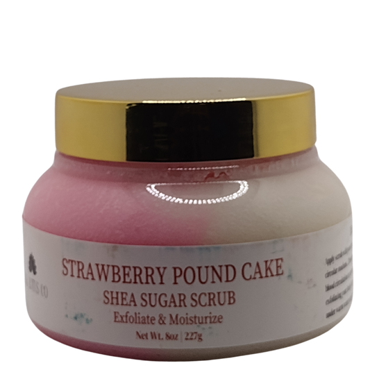 Blk Lotus Co - Strawberry Pound Cake Emulsified Body Scrub | Exfoliate & Nourish Skin